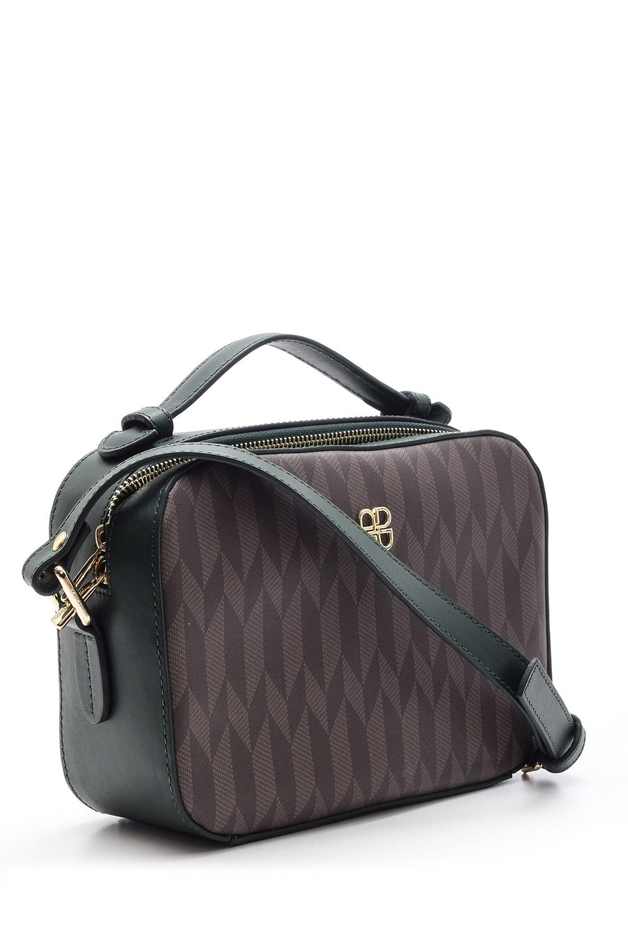BROWN GREEN WOMEN'S SHOULDER BAG