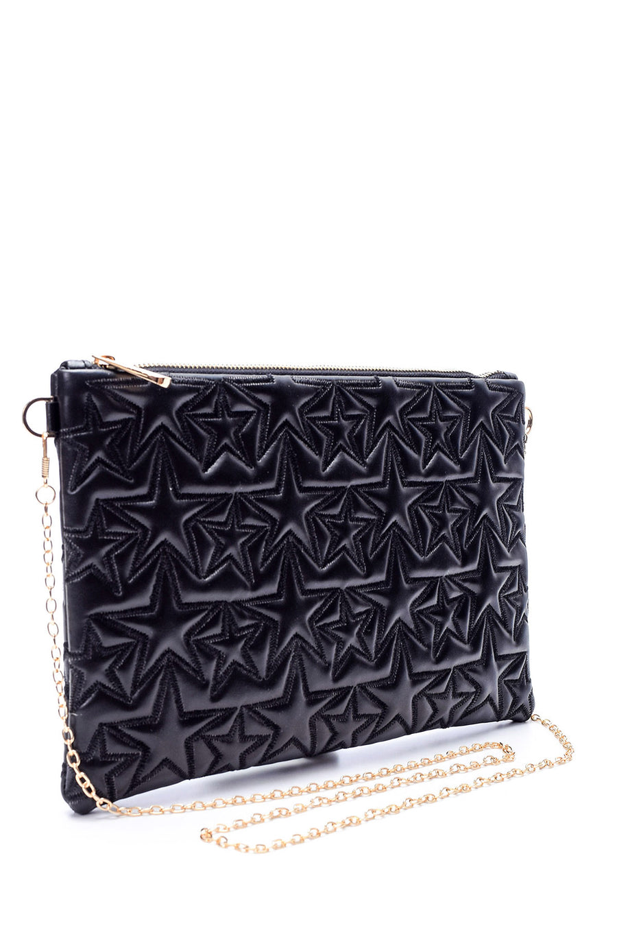 Women's Star Patterned Clutch Bag