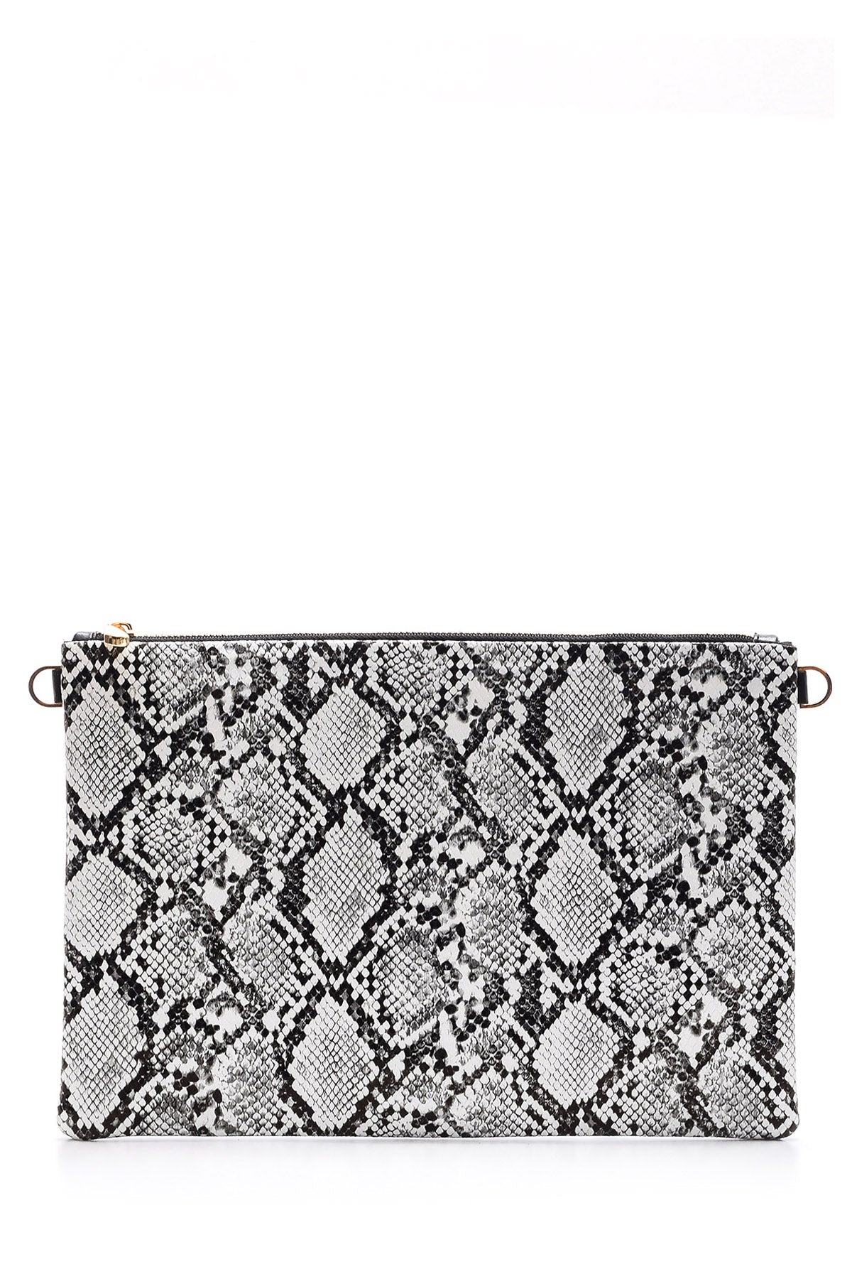 Women's Snakeskin Patterned Clutch Bag 19SBD241840 | Derimod