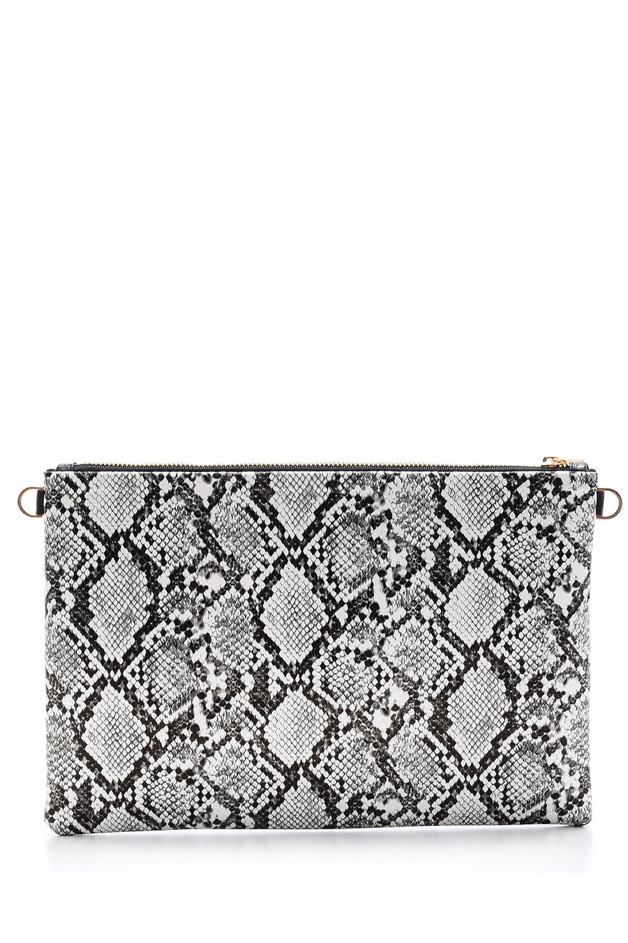 Women's Snakeskin Patterned Clutch Bag