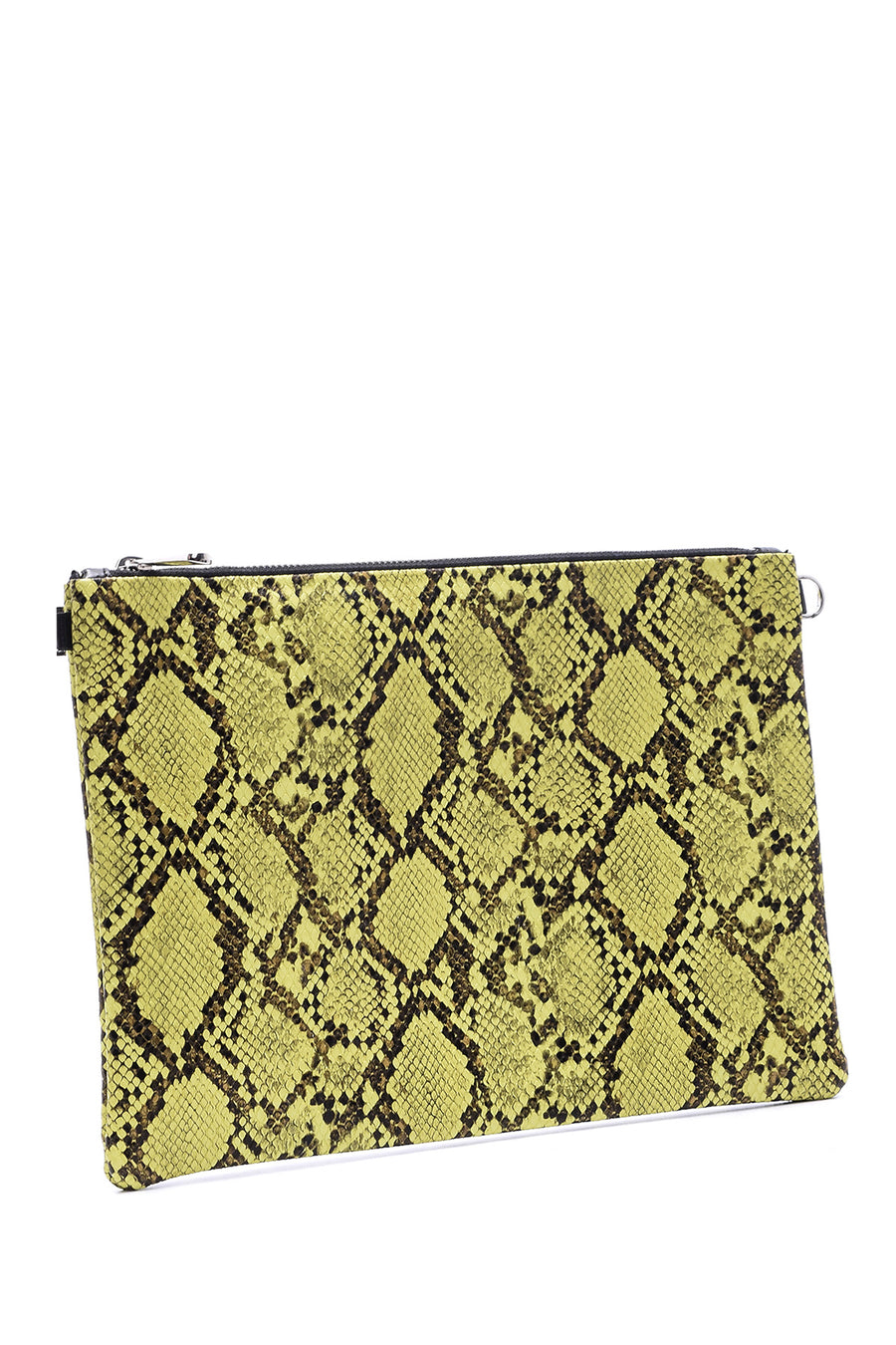 Women's Snakeskin Patterned Clutch Bag
