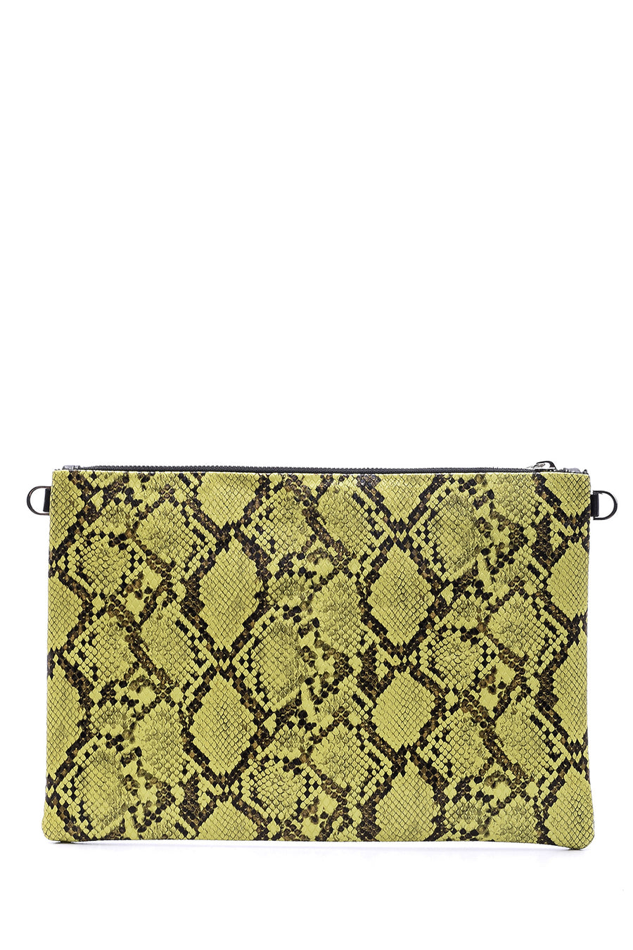 Women's Snakeskin Patterned Clutch Bag