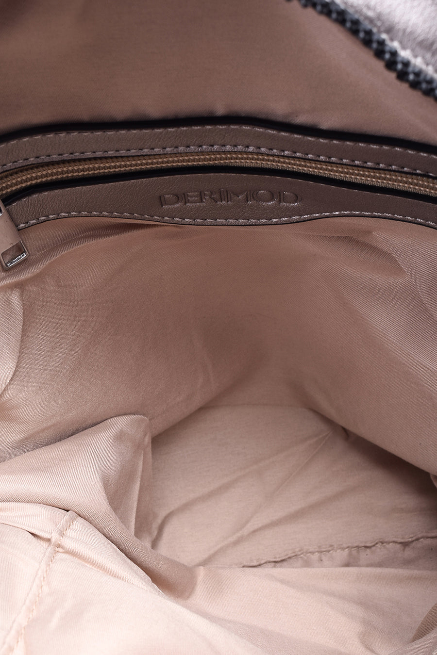 Women's Silver Large Zipper Backpack