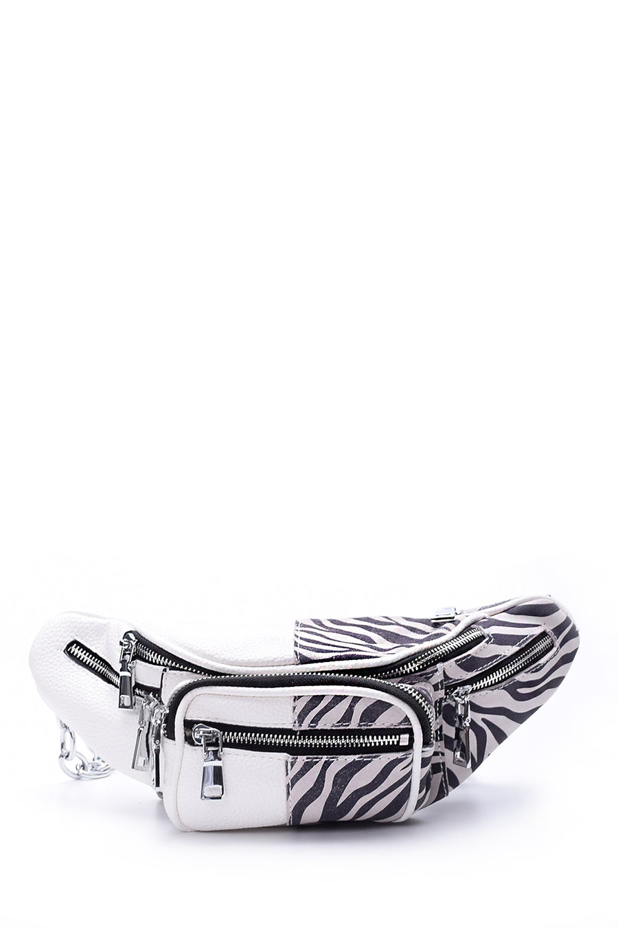 Women's Zebra Pattern Waist Bag 19SBD260314 | Derimod