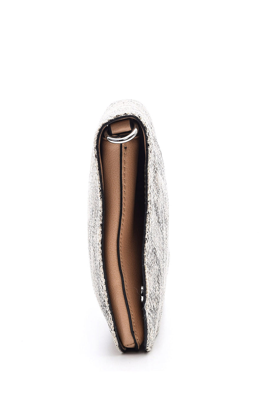 Women's Snakeskin Patterned Clutch Bag
