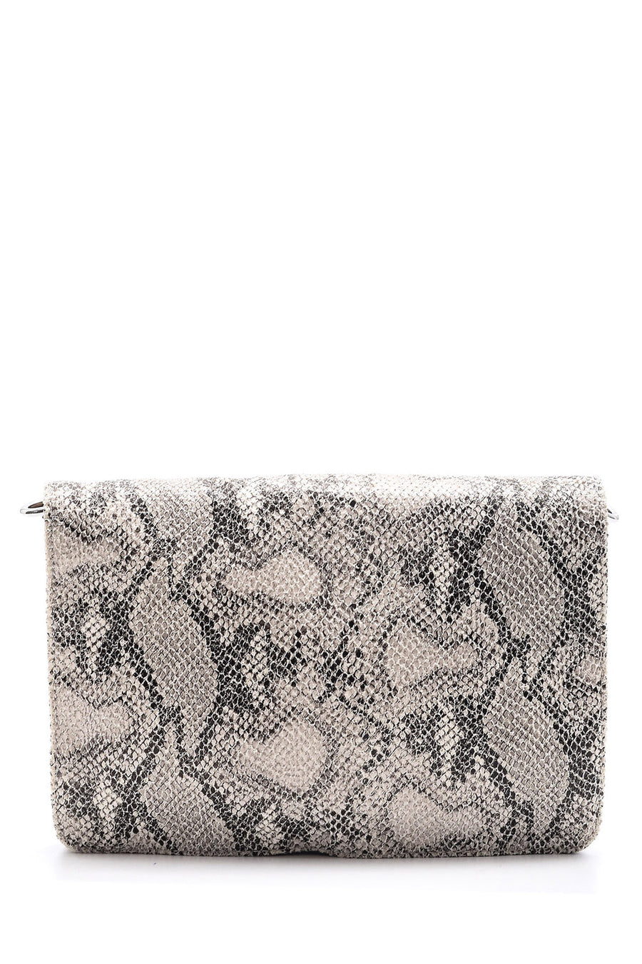 Women's Snakeskin Patterned Clutch Bag