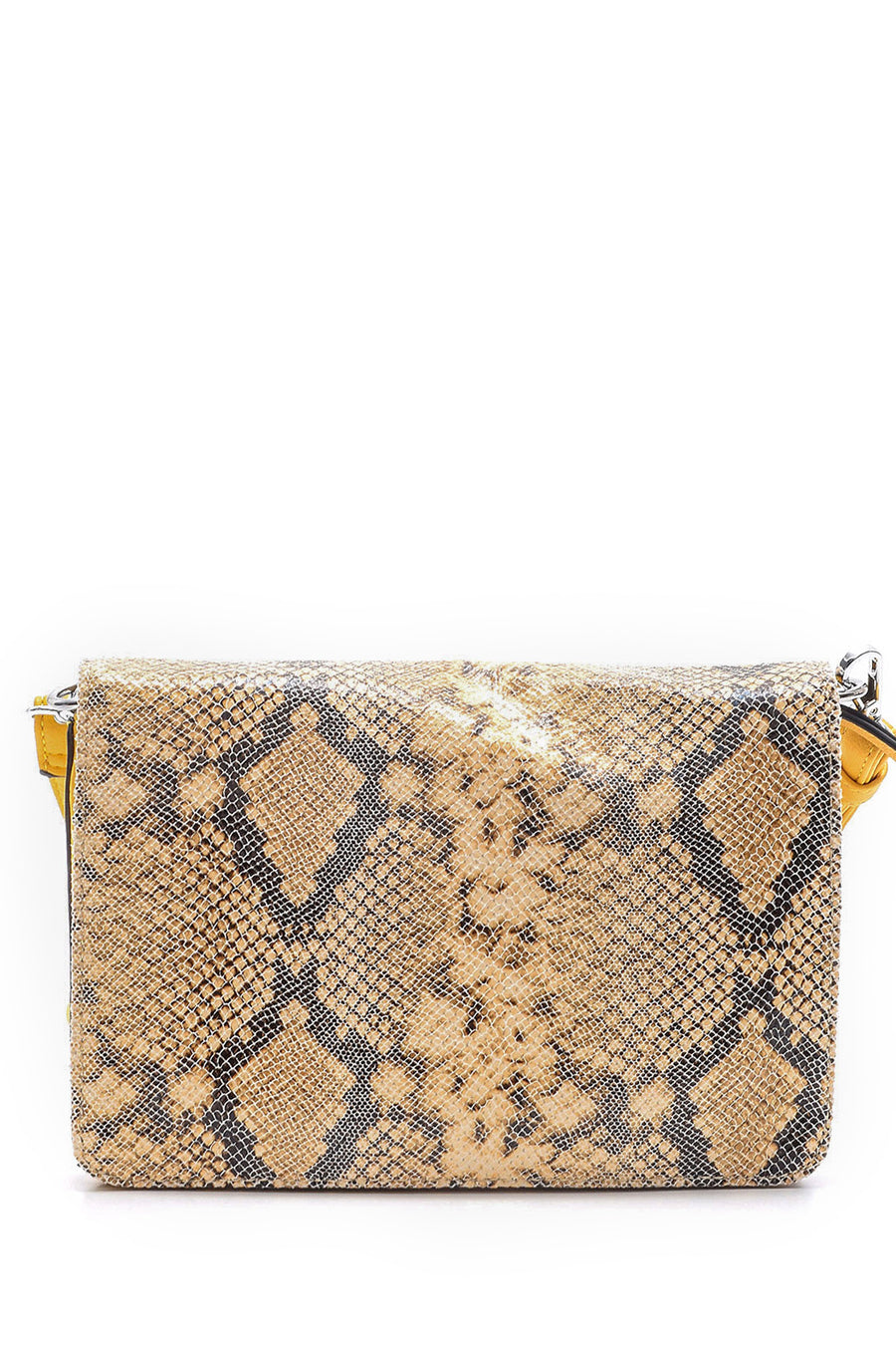Women's Snakeskin Patterned Clutch Bag
