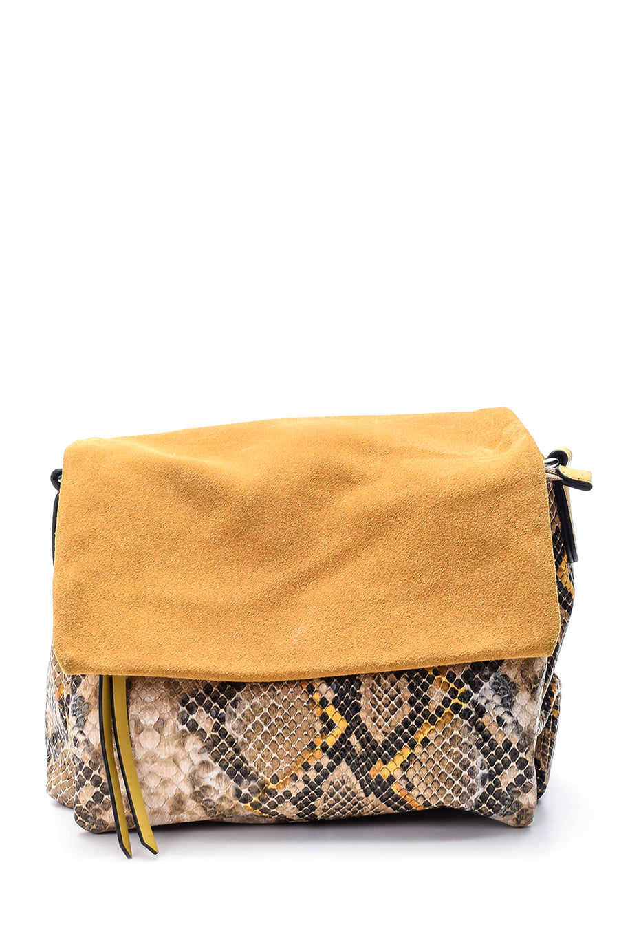 Women's Crocodile Patterned Suede Bag 19SBD262914 | Derimod