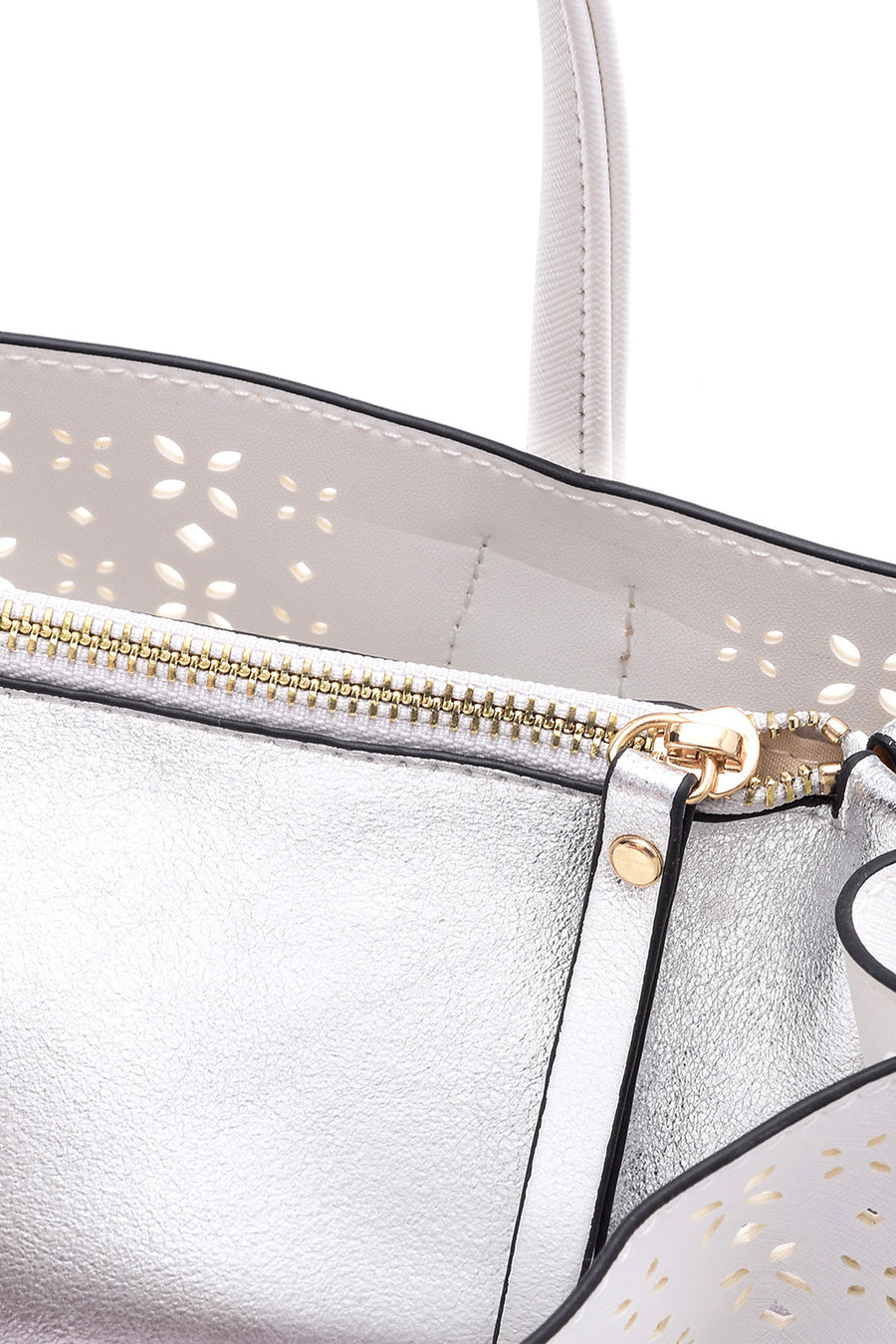 Women's Perforated Shoulder Bag