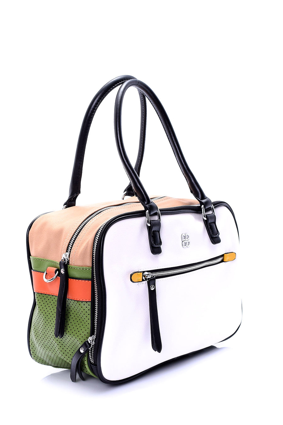 Women's Patent Leather Handle Bag