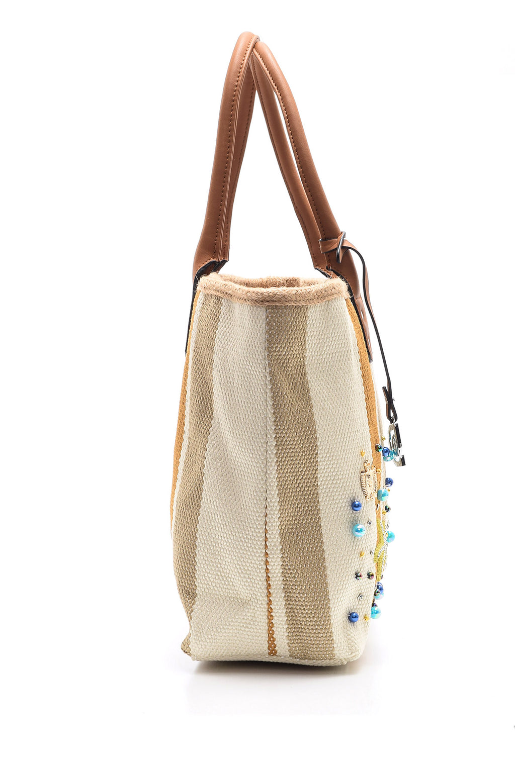 Kadın Hasır Detaylı Omuz Çantası