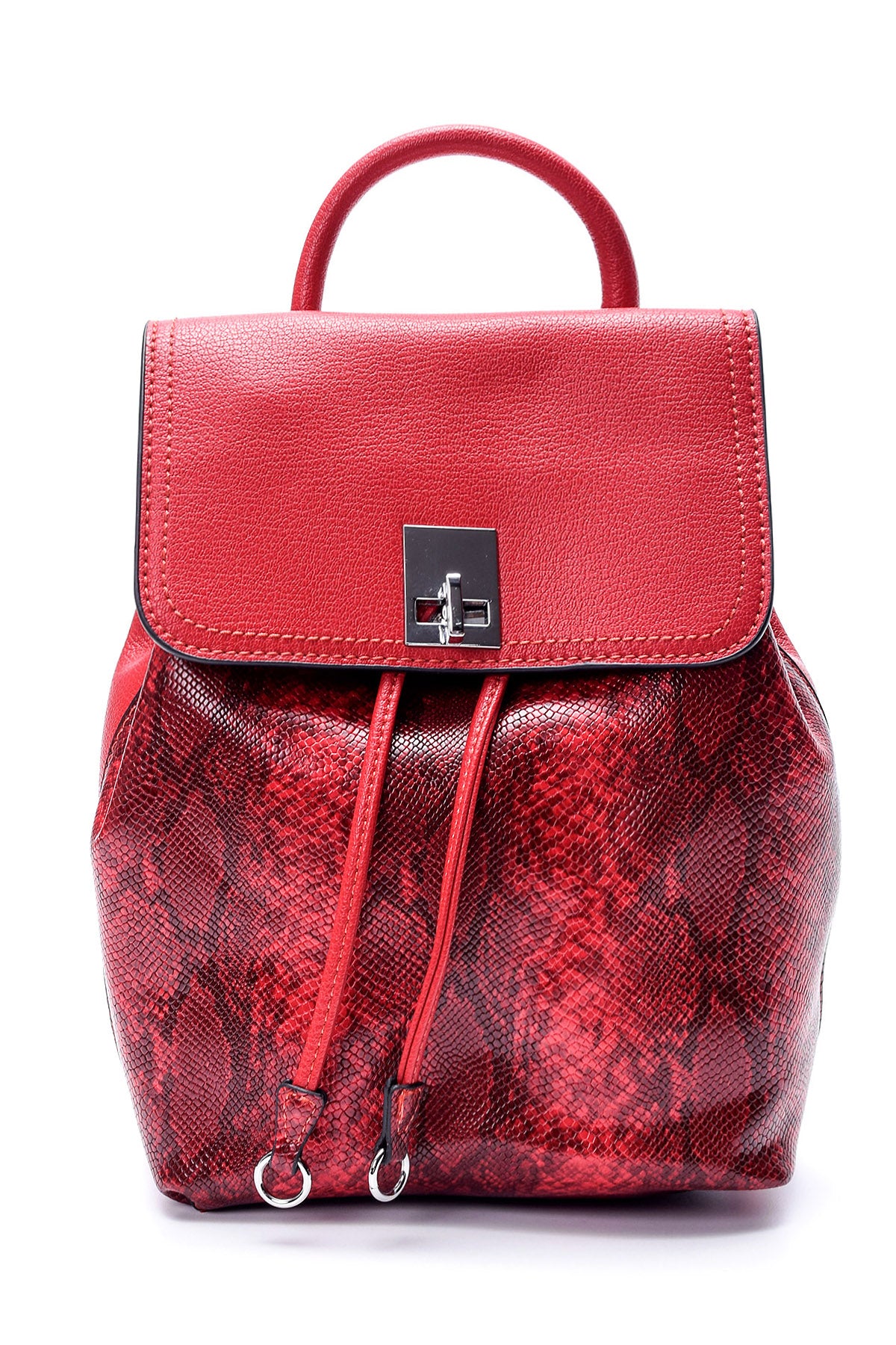 Kadın Kroko Desenli Sırt Çantası 19SBD267714 | Derimod