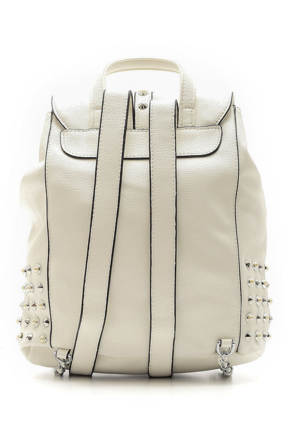 Women's Studded and Pearl Detailed Backpack
