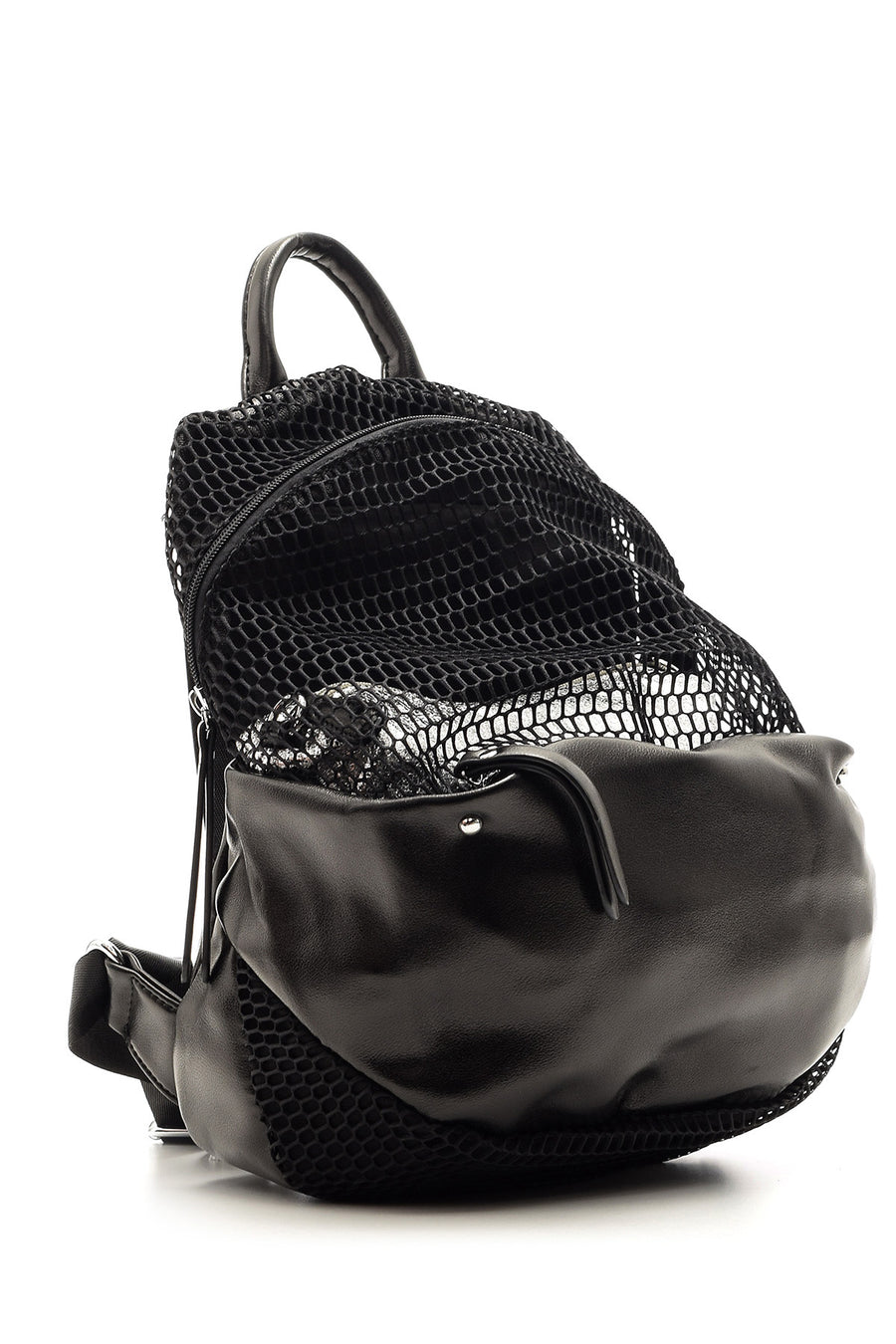 Women's Mesh Detailed Backpack