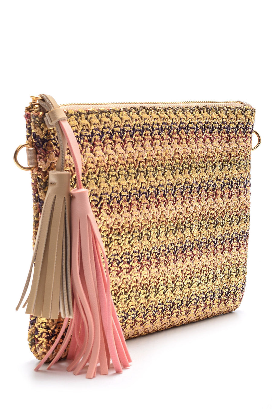 Women's Straw Portfolio Bag