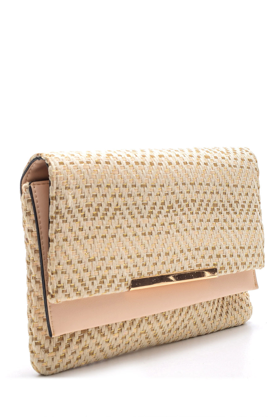 Women's Straw Portfolio Bag