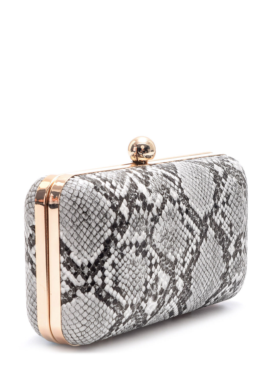 Women's Crocodile Patterned Clutch Bag
