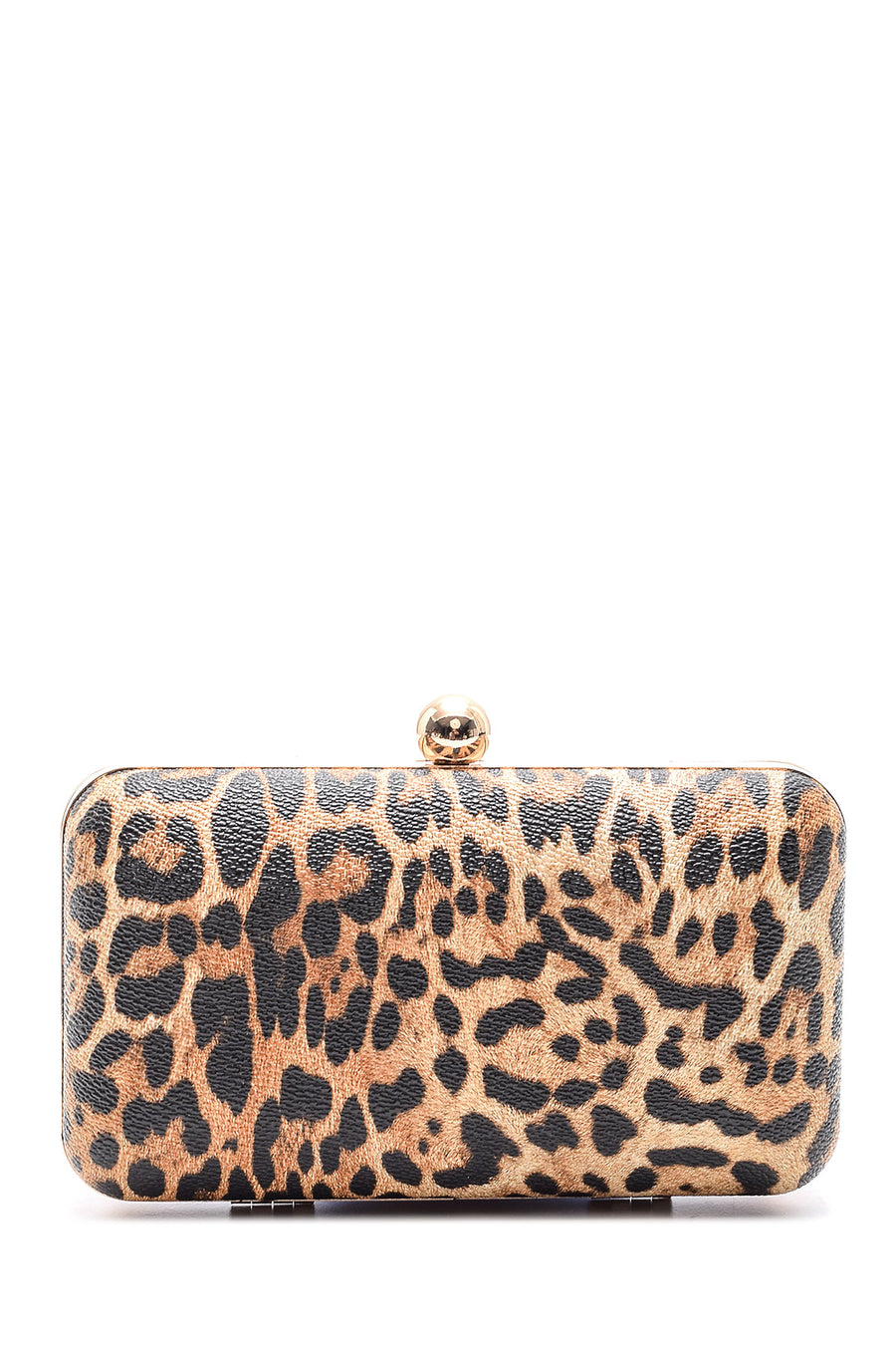 Women's Leopard Patterned Clutch Bag 19SBD28166F | Derimod