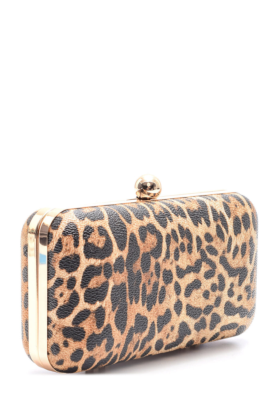 Women's Leopard Patterned Clutch Bag