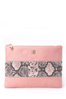 Women's Snakeskin Detailed Clutch Bag | Derimod