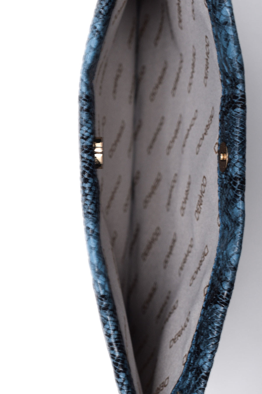 Women's Snake Patterned Clutch Bag