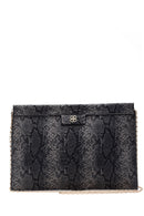 Women's Snake Patterned Clutch Bag | Derimod