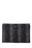 Women's Snake Patterned Clutch Bag | Derimod