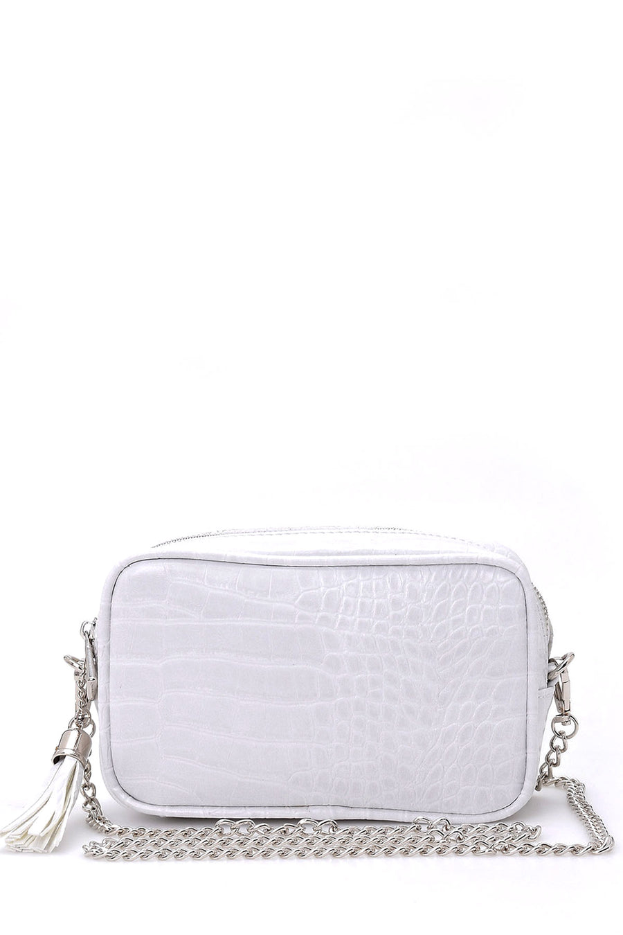Women's Crocodile Patterned Chain Bag 19SBD2926E3 | Derimod