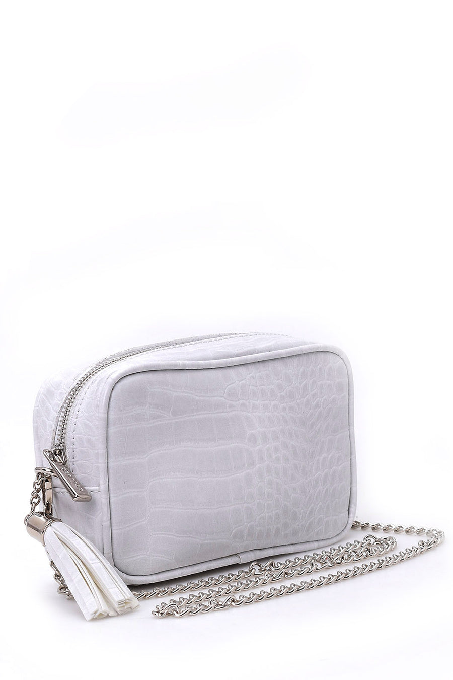 Women's Crocodile Patterned Chain Bag