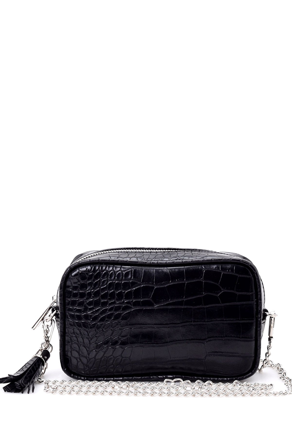 Kadın Kroko Desenli Zincirli Çanta 19SBD2926E3 | Derimod
