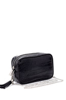 Kadın Kroko Desenli Zincirli Çanta | Derimod