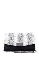 Women's Snakeskin Detailed Clutch Bag | Derimod