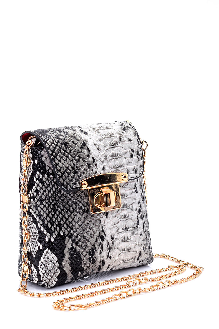 Women's Snakeskin Patterned Bag