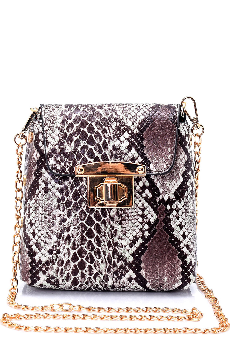 Women's Snakeskin Patterned Bag