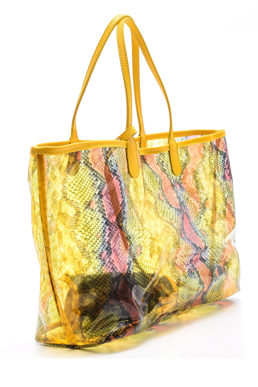 WOMEN'S CROCOTE PATTERNED TRANSPARENT BAG