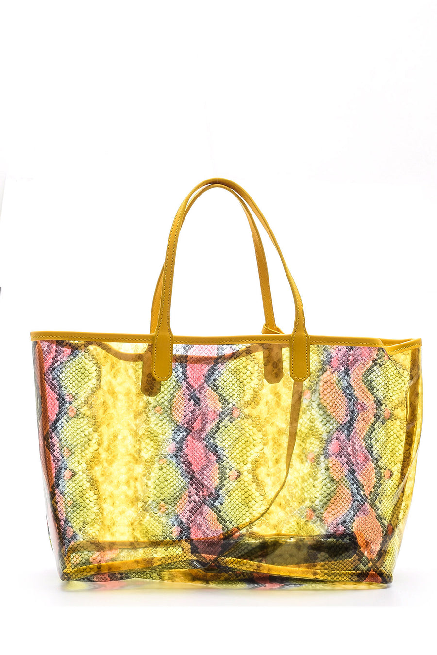 WOMEN'S CROCOTE PATTERNED TRANSPARENT BAG