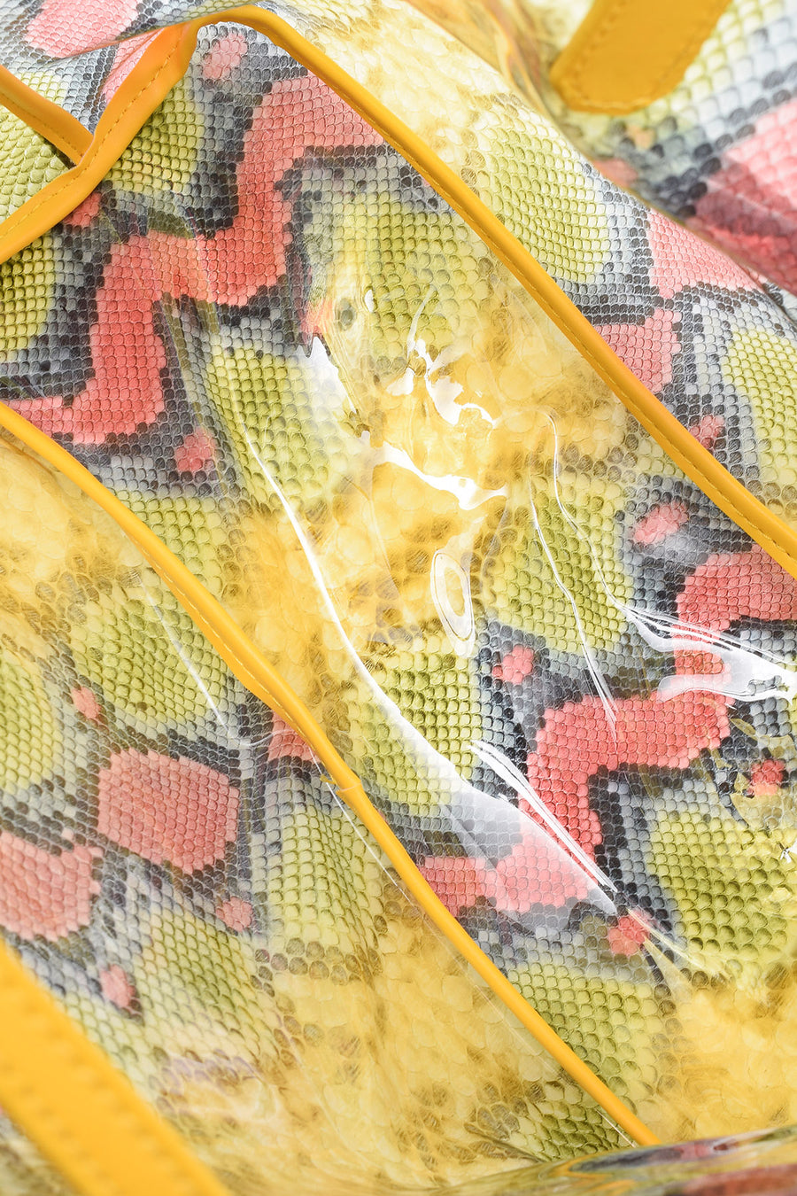 WOMEN'S CROCOTE PATTERNED TRANSPARENT BAG