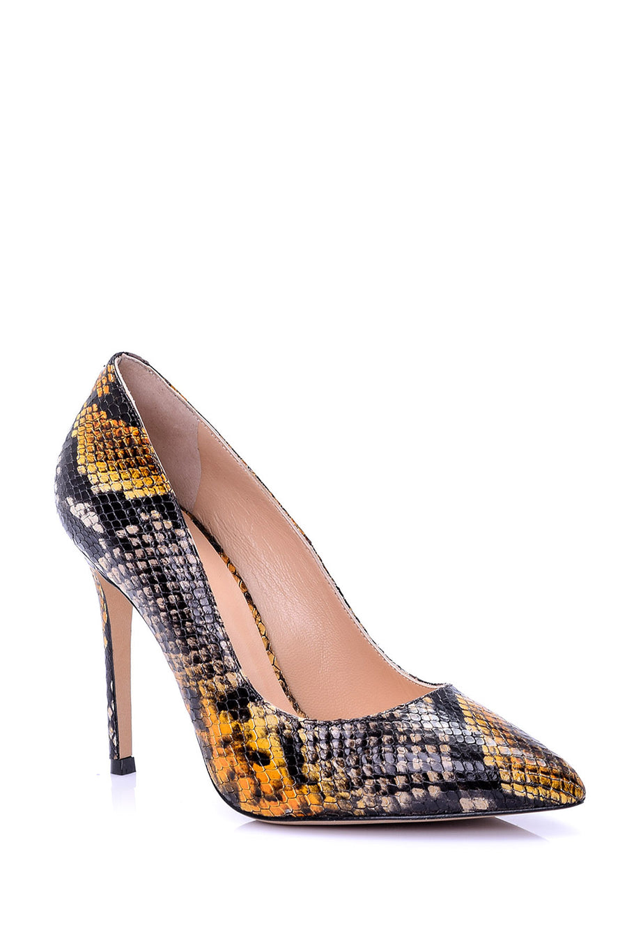 Kadın Kroko Detaylı Stiletto