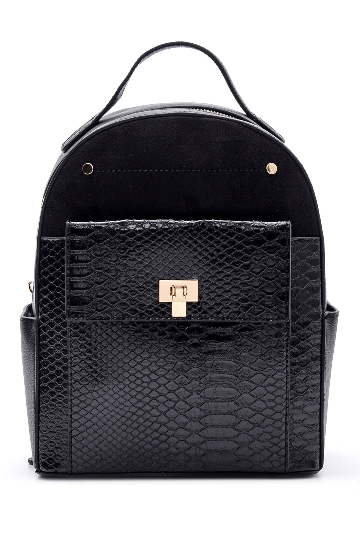 Kadın Kroko Desenli Sırt Çantası 19WBD222814 | Derimod
