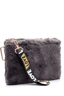 Kadın Love Peluş Portföy Çanta | Derimod