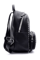 Kadın Siyah Suni Deri Sırt Çantası | Derimod