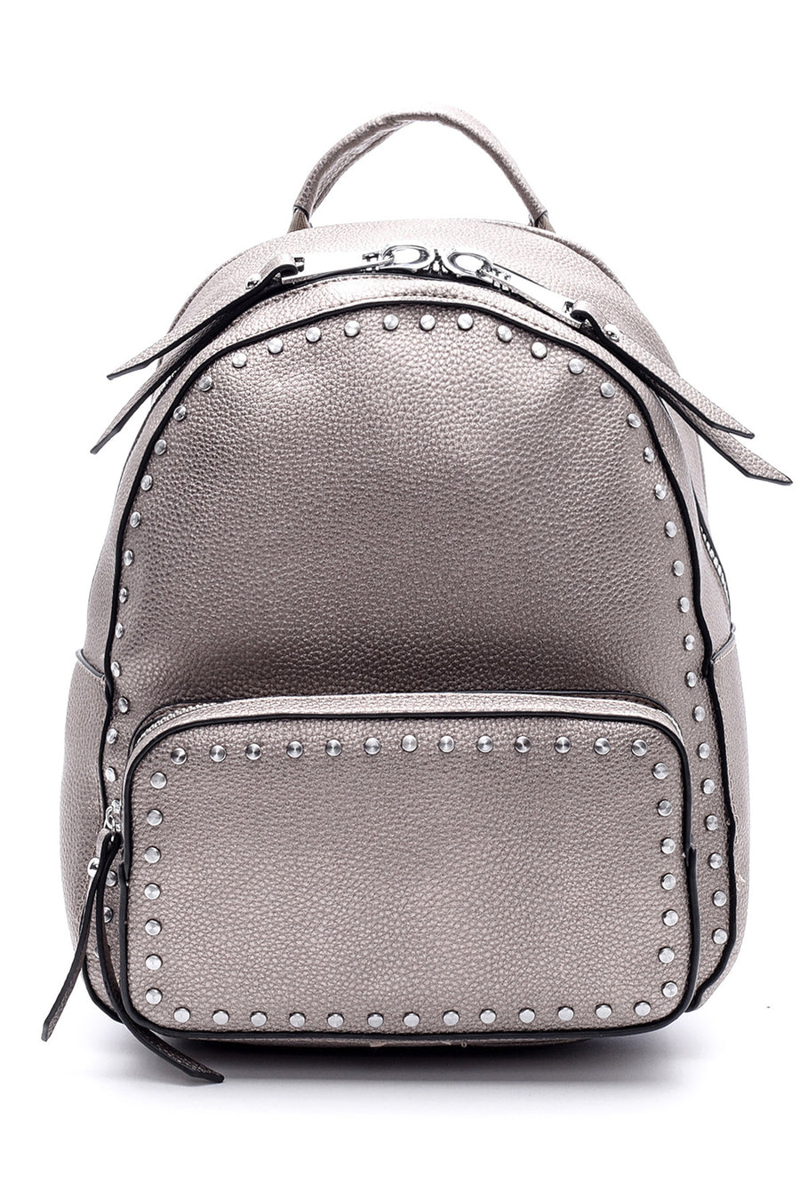 Women's Anthracite Synthetic Leather Backpack 19WBD2563FT | Derimod