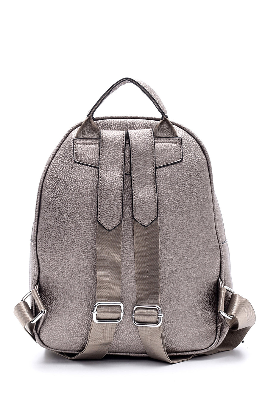 Women's Anthracite Synthetic Leather Backpack