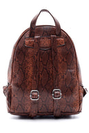 Women's Snakeskin Patterned Backpack | Derimod