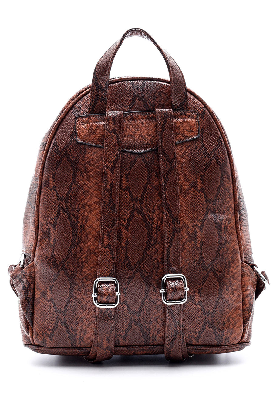 Women's Snakeskin Patterned Backpack