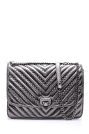 Women's Staple Detailed Patent Leather Bag | Derimod
