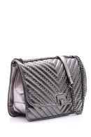 Women's Staple Detailed Patent Leather Bag | Derimod
