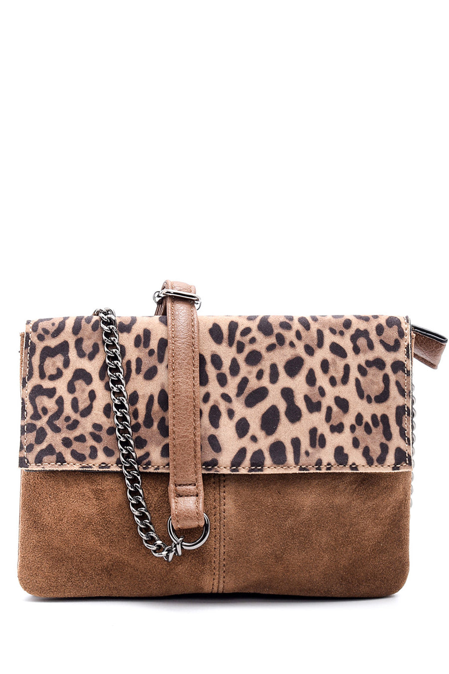 Kadın Leopar Detaylı Çapraz Çanta 19WBD262914 | Derimod
