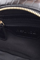 Kadın Kroko Desenli Zincirli Rugan Çanta | Derimod