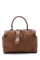 Women's Suede Detailed Shoulder Bag | Derimod